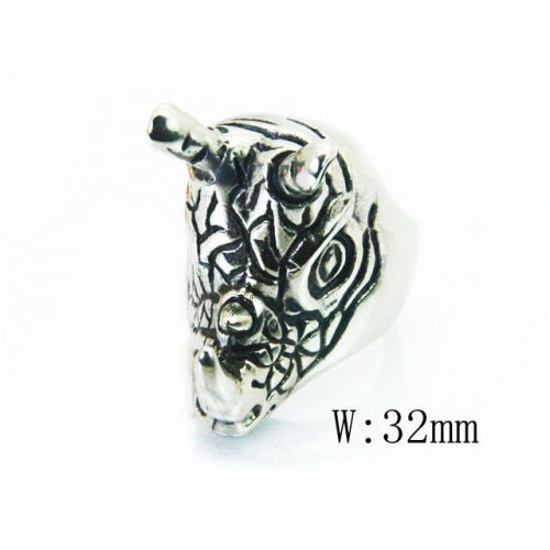Wholesale Stainless Steel 316L Skull Rings NO.#BC28R0013OX