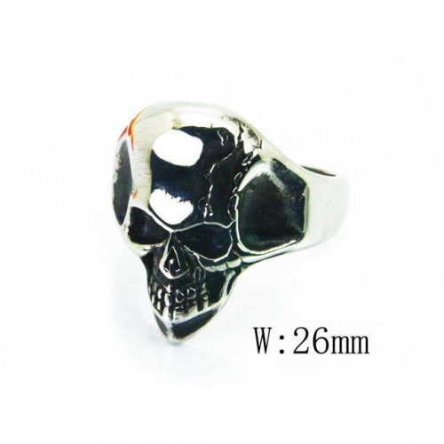 Wholesale Stainless Steel 316L Skull Rings NO.#BC28R0007OA