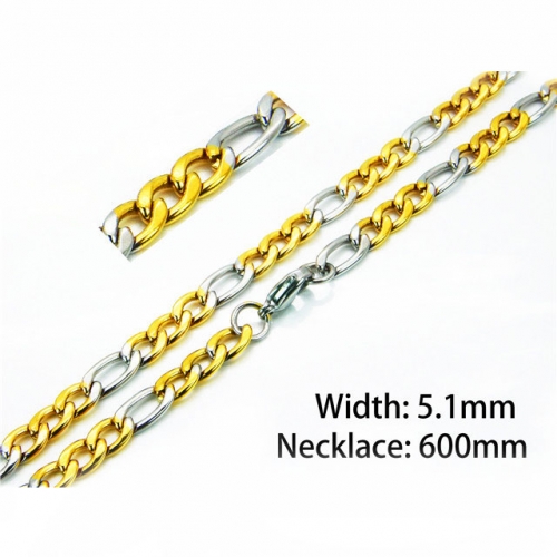 BC Wholesale Stainless Steel 316L Figaro Chains NO.#BC61N0435KM