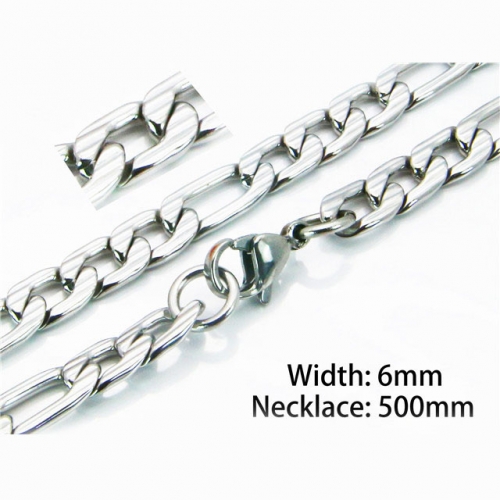 BC Wholesale Stainless Steel 316L Figaro Chains NO.#BC70N0334JZ