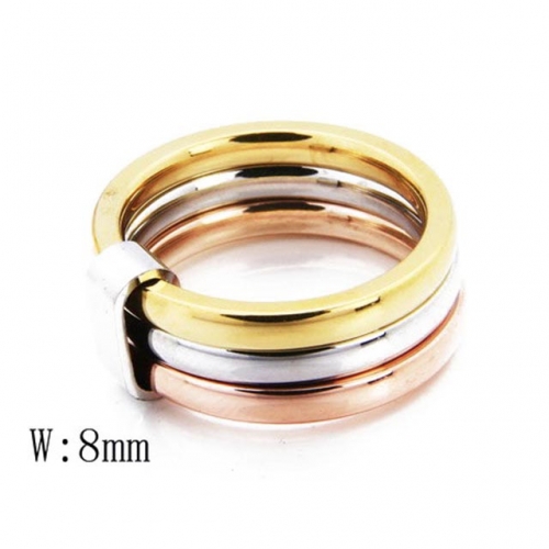 Wholesale Stainless Steel 316L Ring Three Color NO.#BC05R0749H30