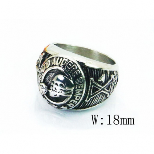 Wholesale Stainless Steel 316L Skull Rings NO.#BC28R0011OV