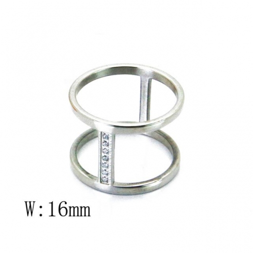 Wholesale Stainless Steel 316L Rings Small CZ NO.#BC19R0051HVV