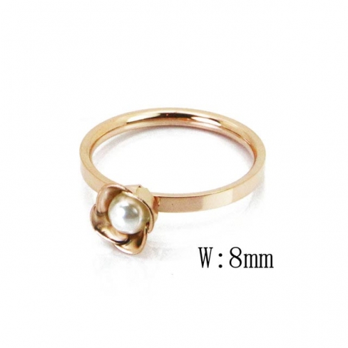 Wholesale Stainless Steel 316L Pearl Rings NO.#BC59R0027KL