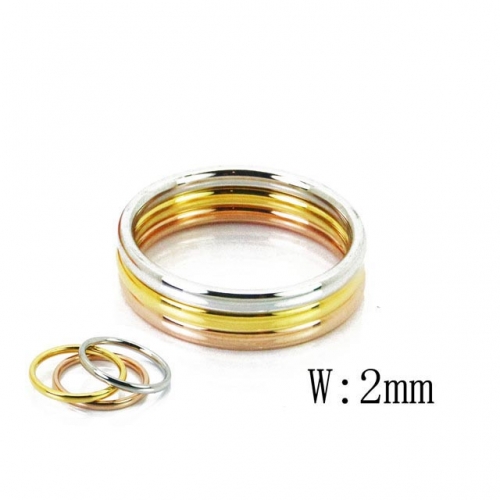 Wholesale Stainless Steel 316L Rings Three Color NO.#BC23R0077ML