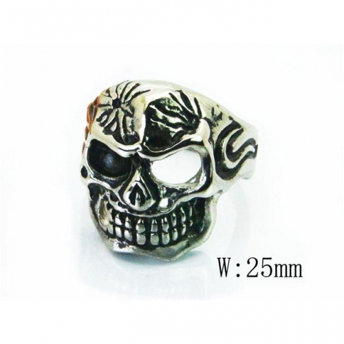 Wholesale Stainless Steel 316L Skull Rings NO.#BC28R0001OW