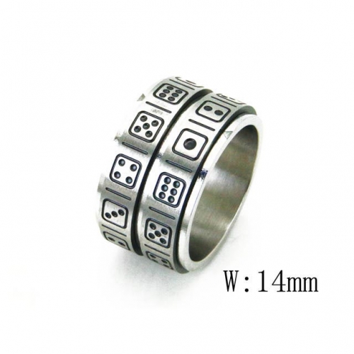 Wholesale Stainless Steel 316L Font Rings NO.#BC23R0029OB