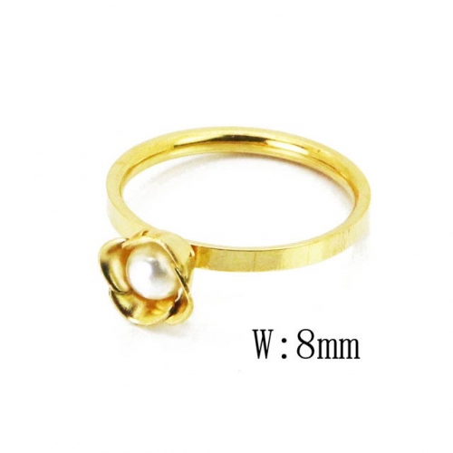 Wholesale Stainless Steel 316L Pearl Rings NO.#BC59R0026KL