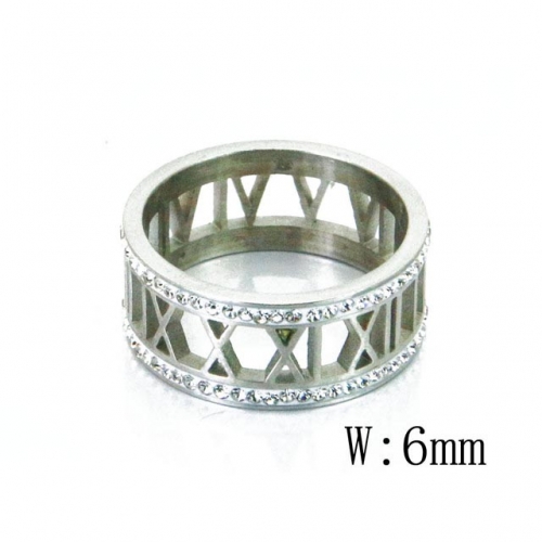 Wholesale Stainless Steel 316L Rings Small CZ NO.#BC19R0218OT