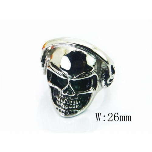 Wholesale Stainless Steel 316L Skull Rings NO.#BC28R0003OR