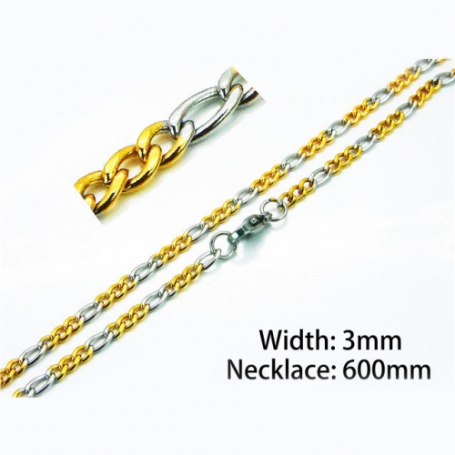 BC Wholesale Stainless Steel 316L Figaro Chains NO.#BC61N0432JI