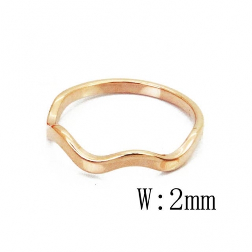 Wholesale Stainless Steel 316L Rings Rose-Gold NO.#BC23R0002JE