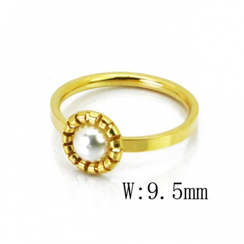 Wholesale Stainless Steel 316L Pearl Rings NO.#BC59R0023KL