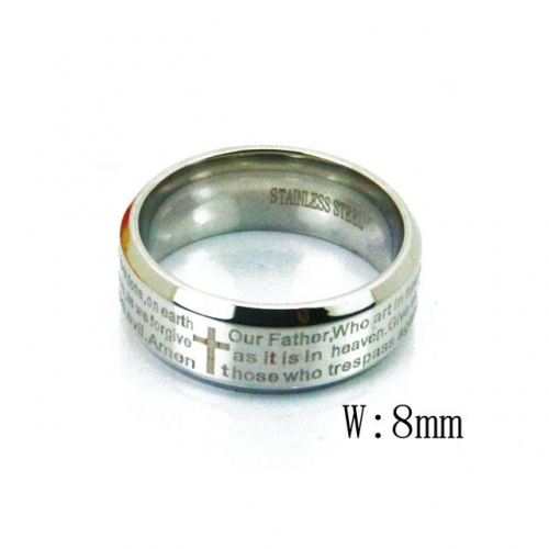 Wholesale Stainless Steel 316L Rings Religion NO.#BC23R0094JL