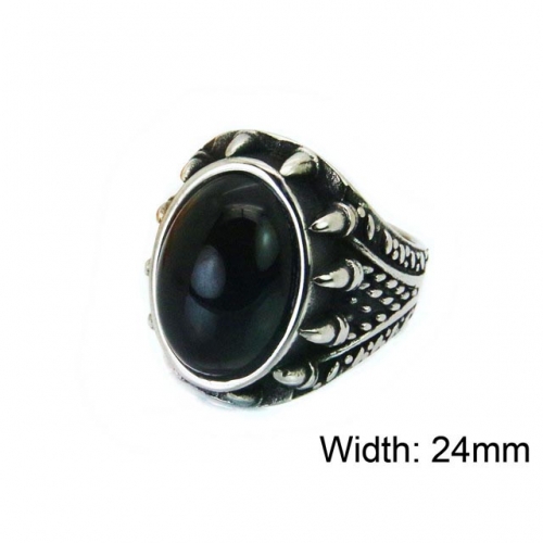 Wholesale Stainless Steel 316L Big CZ Rings NO.#BC17R0231HIS