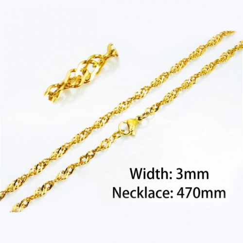 Wholesale Stainless Steel 316L Singapore Chain NO.#BC62N0387IM