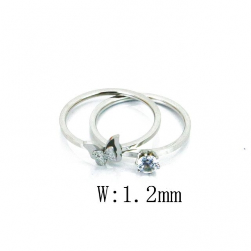 Wholesale Stainless Steel 316L Stack Ring Set NO.#BC19R0323NE