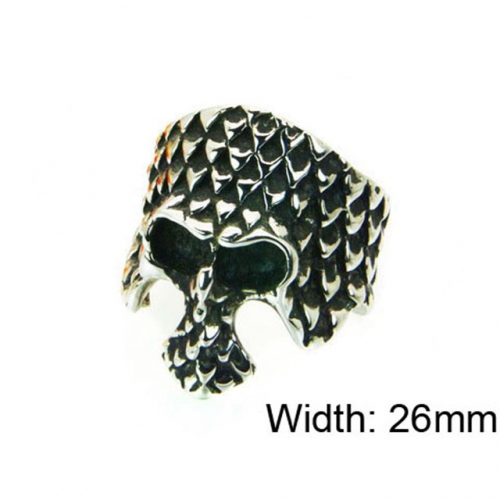 Wholesale Stainless Steel 316L Skull Rings NO.#BC22R1221HIR