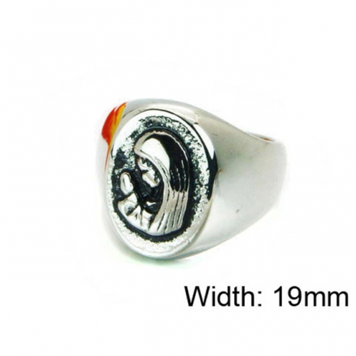 Wholesale Stainless Steel 316L Religion Rings NO.#BC22R1112HID