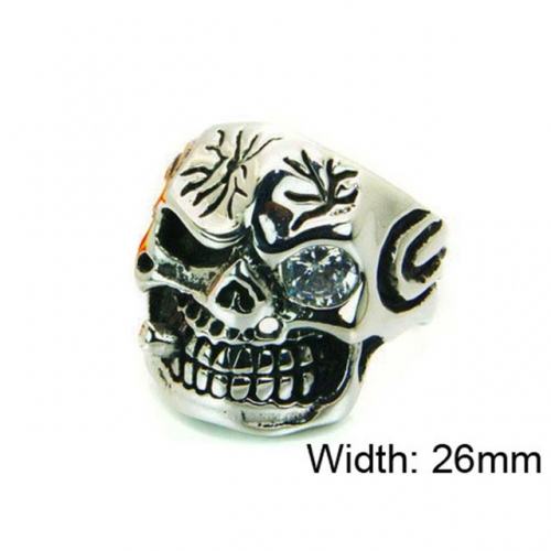 Wholesale Stainless Steel 316L Skull Rings NO.#BC22R1240HKD