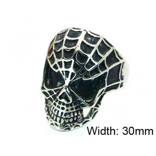 Wholesale Stainless Steel 316L Skull Rings NO.#BC22R0956HIZ