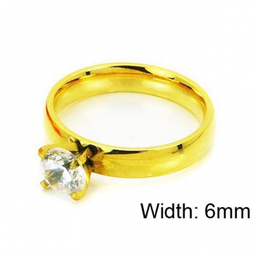 Wholesale Stainless Steel 316L Big CZ Rings NO.#BC05R0203OC