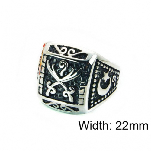 Wholesale Stainless Steel 316L Religion Rings NO.#BC22R1107HIY