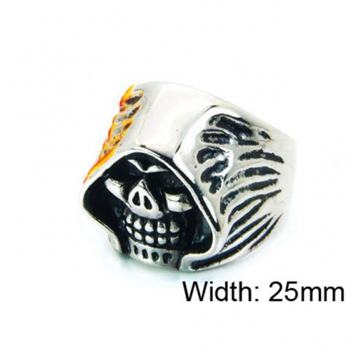 Wholesale Stainless Steel 316L Skull Rings NO.#BC22R1075H2V