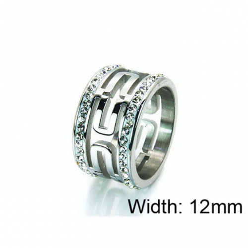 Wholesale Stainless Steel 316L Small CZ Rings NO.#BC16R0005HQQ
