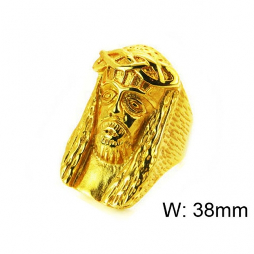 Wholesale Stainless Steel 316L Religion Rings NO.#BC22R0632HJB