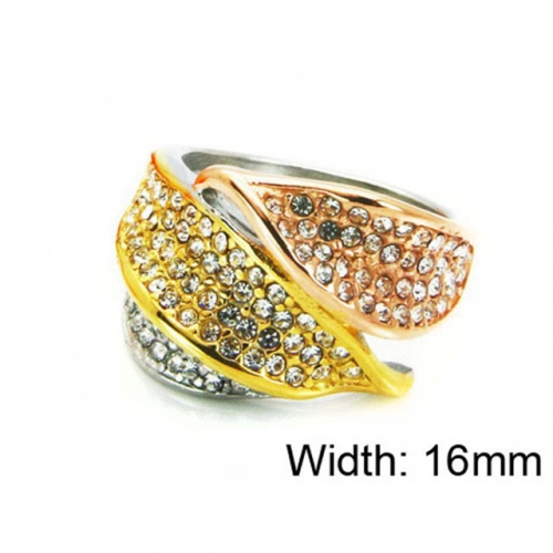Wholesale Stainless Steel 316L Multi-Color Rings NO.#BC15R1290HNO