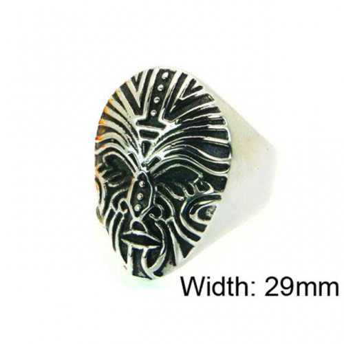 Wholesale Stainless Steel 316L Skull Rings NO.#BC22R1229HID