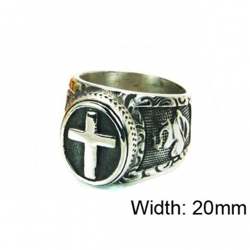 Wholesale Stainless Steel 316L Religion Rings NO.#BC22R0605H2Y