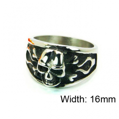 Wholesale Stainless Steel 316L Skull Rings NO.#BC22R1252HHA