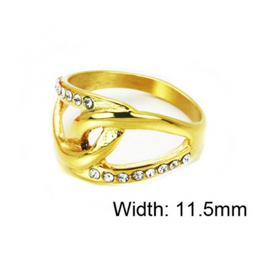Wholesale Stainless Steel 316L Small CZ Rings NO.#BC15R1251HZO