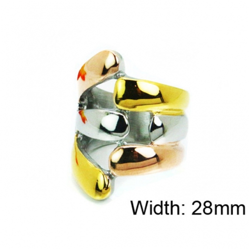 Wholesale Stainless Steel 316L Multi-Color Rings NO.#BC15R1342HJX