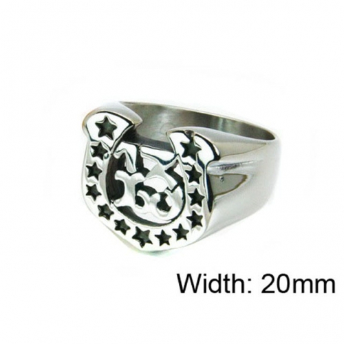 Wholesale Stainless Steel 316L Font Rings NO.#BC22R0506HIU
