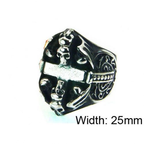 Wholesale Stainless Steel 316L Skull Rings NO.#BC22R1010HIW