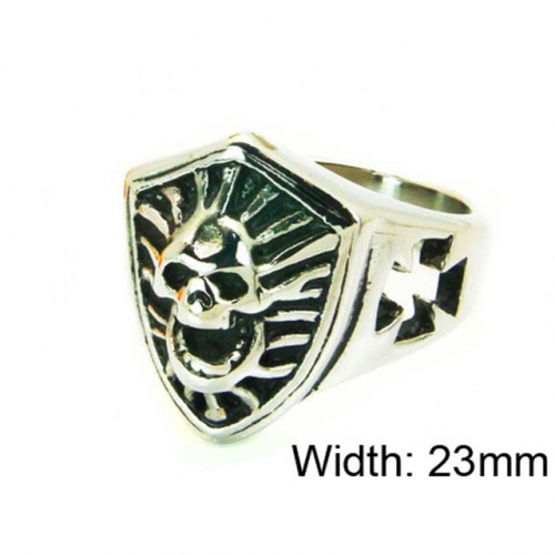 Wholesale Stainless Steel 316L Skull Rings NO.#BC22R1282HIA