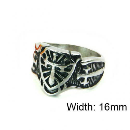 Wholesale Stainless Steel 316L Religion Rings NO.#BC22R0857H2W