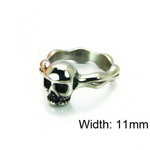 Wholesale Stainless Steel 316L Skull Rings NO.#BC22R0556HHR