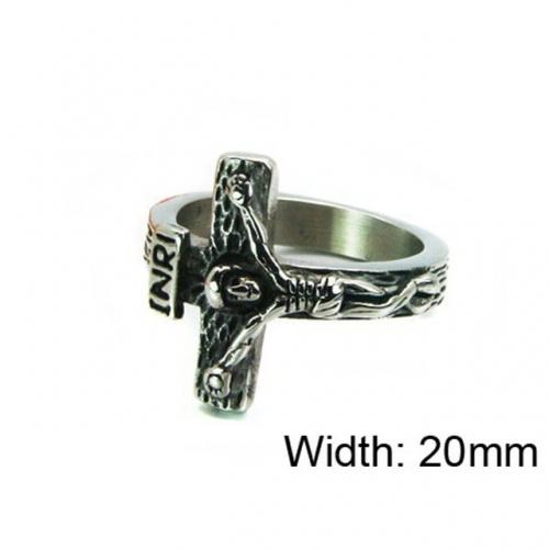 Wholesale Stainless Steel 316L Religion Rings NO.#BC22R0562HHZ