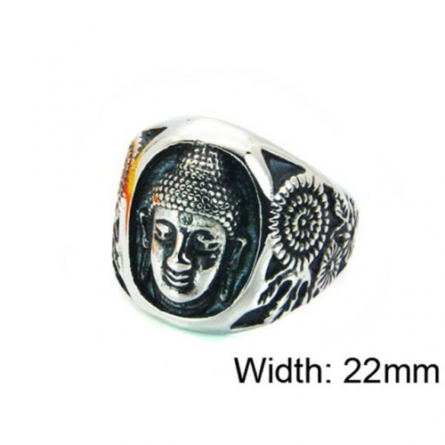 Wholesale Stainless Steel 316L Religion Rings NO.#BC22R1101HIB
