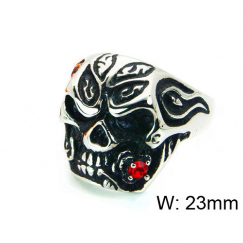 Wholesale Stainless Steel 316L Skull Rings NO.#BC22R1098HJE