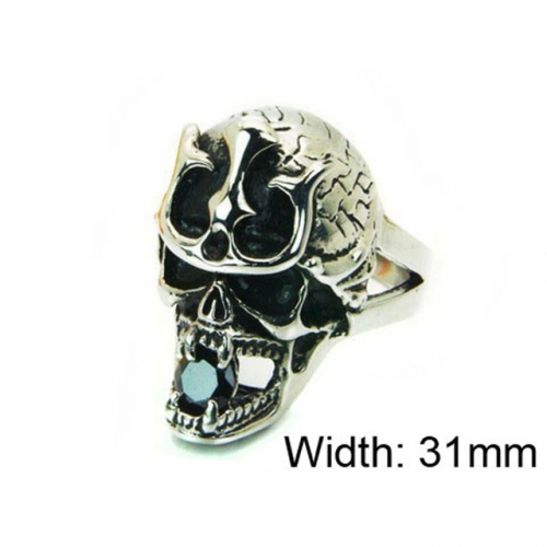 Wholesale Stainless Steel 316L Skull Rings NO.#BC22R1174HJG