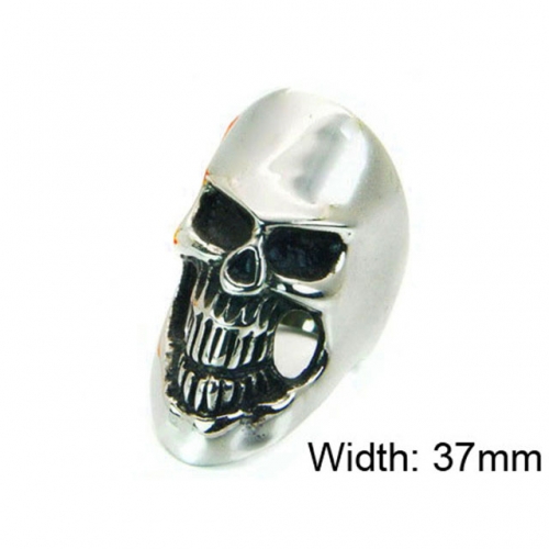 Wholesale Stainless Steel 316L Skull Rings NO.#BC22R0973H2Y