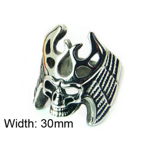 Wholesale Stainless Steel 316L Skull Rings NO.#BC22R0919HJT