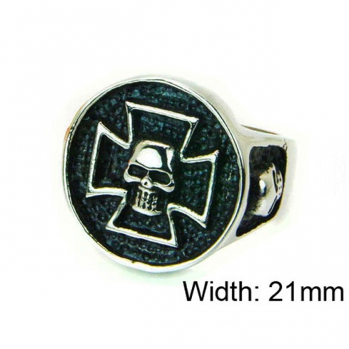 Wholesale Stainless Steel 316L Skull Rings NO.#BC22R1292HIA