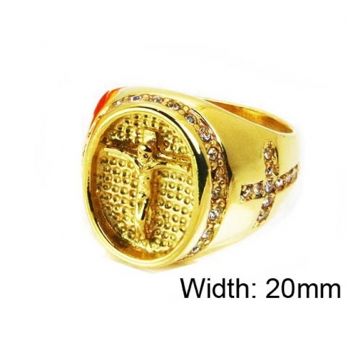 Wholesale Stainless Steel 316L Religion Rings NO.#BC15R1337HJU
