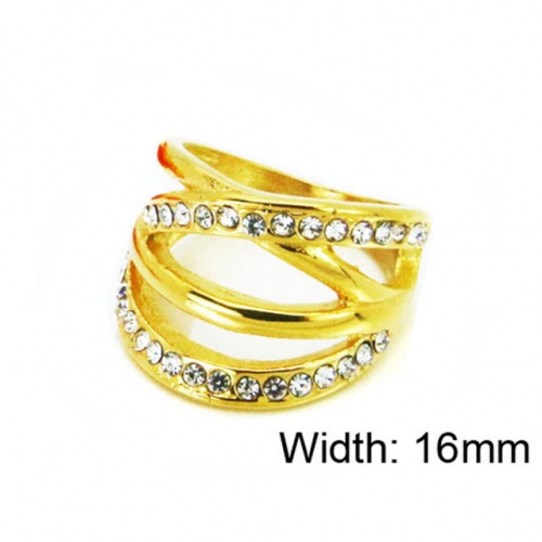 Wholesale Stainless Steel 316L Small CZ Rings NO.#BC15R1361HIE